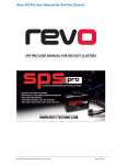 Revo SPS Pro User Manual for Red Dot Clusters SPS PRO USER