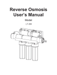 Reverse Osmosis User's Manual