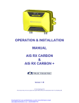 OPERATION & INSTALLATION MANUAL AIS RX CARBON & AIS