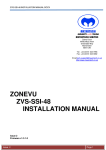 ZONEVU ZVS-SSI-48 INSTALLATION MANUAL