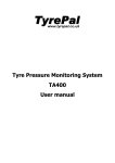 Tyre Pressure Monitoring System TA400 User manual