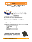FireWire DriveDock v4 User's Manual