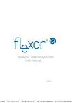 Flexor 151 User Manual