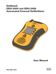 User Manual Defibtech DDU-2400 and DDU