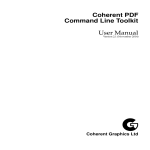 Coherent PDF Command Line Toolkit User Manual
