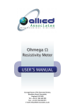 Ohmega &Omega; USER'S MANUAL - Allied Associates Geophysical, Ltd.