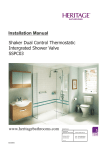 Installation Manual Shaker Dual Control Thermostatic Intergrated