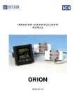 Orion Fuel Meter Installation and Operation Manual