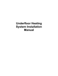 Underfloor Heating System Installation Manual