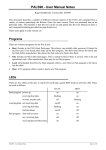 PALS96 - User Manual Notes