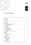 Contents Installation manual