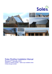 Solex Roofing Installation Manual
