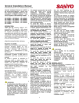 General Installation Manual for SANYO HIT Photovoltaic Modules