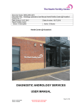 DIAGNOSTIC ANDROLOGY SERVICES USER MANUAL