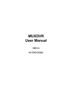 MUXDVR User Manual