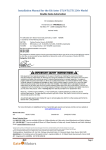 Installation Manual for the Kit Aster 3Ti/4Ti/5Ti