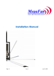 Installation Manual - MegaFan Technologies Ltd