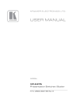 USER MANUAL - Kramer Electronics