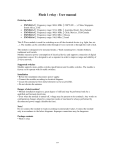 Flush 1 relay - User manual