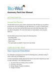 Accessory Pack User Manual Calibration Bio-Well