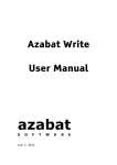 Azabat Write User Manual