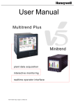 Recorders: Honeywell Multitrend Plus/Minitrend User Manual
