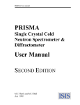 Prisma Instrument Manual RAL-TR-1998-049
