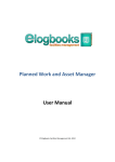 Planned Work and Asset Manager User Manual