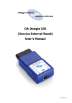 DA-Dongle SIR (Service Interval Reset) User's Manual