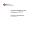User's manual for the particle tracking model ZOOPT