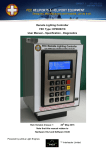 Remote Lighting Controller FEC Type: HP0656/7/8 User Manual
