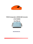 YPbPr/Composite to HD/SD-SDI Converter AT-AT-HDSDI