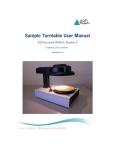 Sample Turntable User Manual