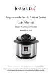 Instant Pot IP-LUX User Manual English