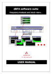 dBFA software suite USER MANUAL