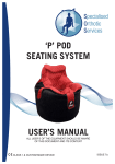 USER'S MANUAL 'P' POD SEATING SYSTEM