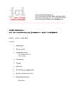 USER MANUAL: JCI 191 CONTROLLED HUMIDITY