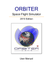ORBITER User Manual - Orbiter Space Flight Simulator