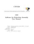 CAVIAR D35 Software for Federation Assembly User Manual
