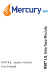 R507 User Manual - Mercury HMI Ltd