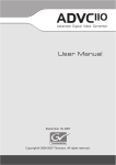 ADVC110 User Manual