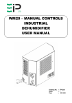 WM20 – MANUAL CONTROLS INDUSTRIAL DEHUMIDIFIER USER