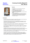 Timpdon Electronics Crossing Controller Model XC1 User Manual