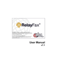 RelayFax - Network Fax Manager v7.1 - User Manual