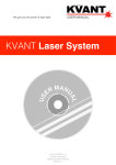 user manual - Kvant Laser Systems (UK)