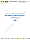 MANCHESTER CYTOLOGY CENTRE USER MANUAL 2010