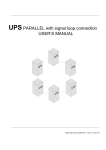 UPSPARALLEL with signal loop connection USER'S MANUAL