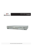 Baxall Vivid Digital Video Recorder User Manual