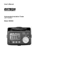 User's Manual Autoranging Insulation Tester Model - Cole