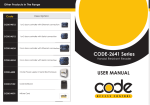 CODE-2641 Series USER MANUAL